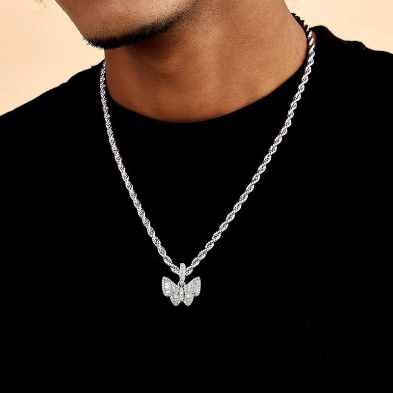 Moissanite Butterfly Pendant - APORRO