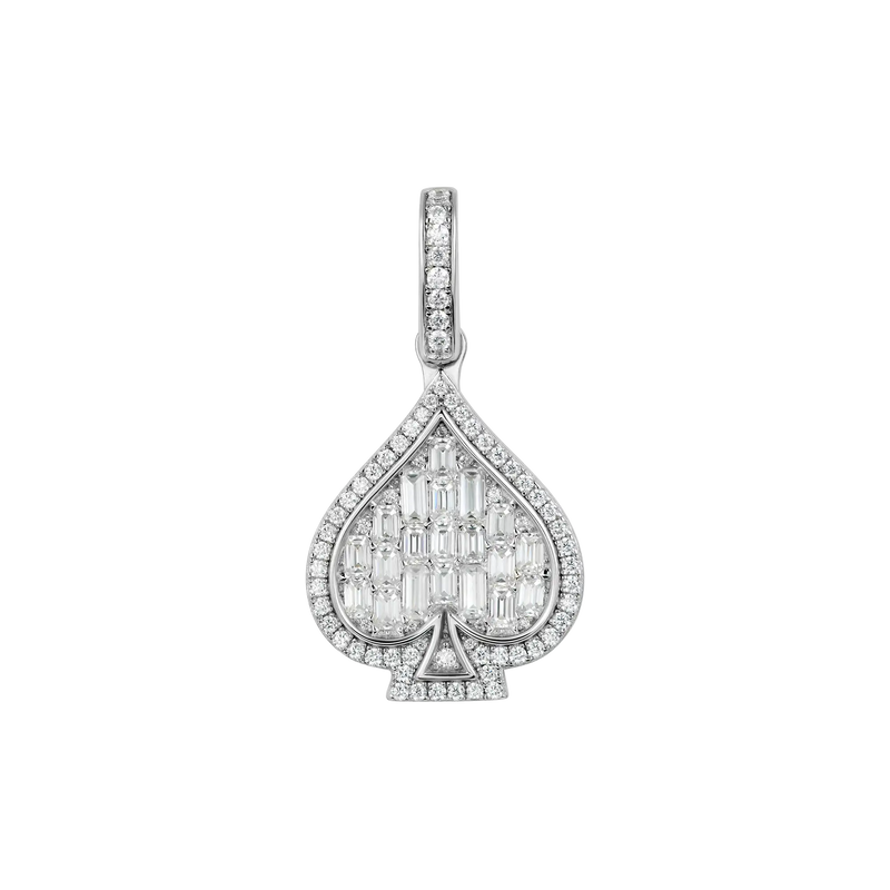 Emerald Cut Spade Pendant - APORRO