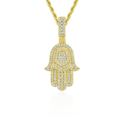 Double-Layered Hamsa Pendant