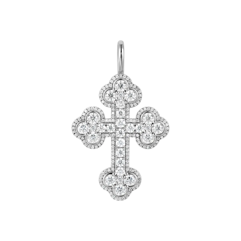 Double-Layered Bottoni Cross Pendant - APORRO