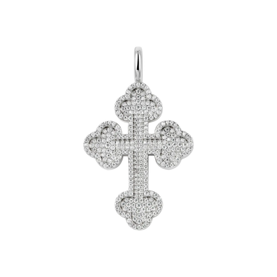 Round Cut Bottoni Cross Pendant