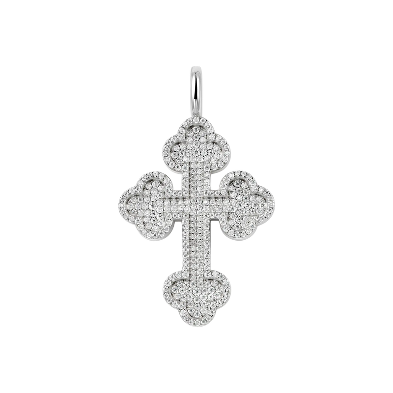 Double-Layered Bottoni Cross Pendant - APORRO