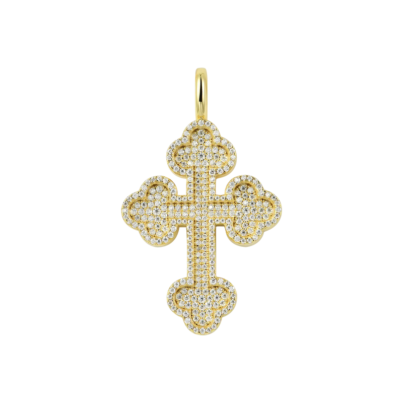 Double-Layered Bottoni Cross Pendant - APORRO