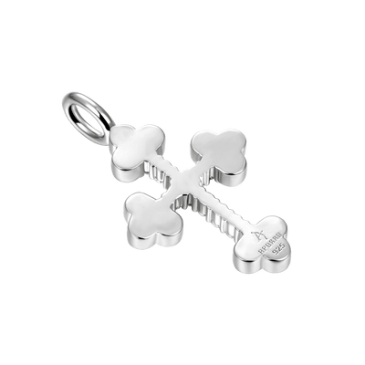 Moissanite Bottoni Cross Pendant