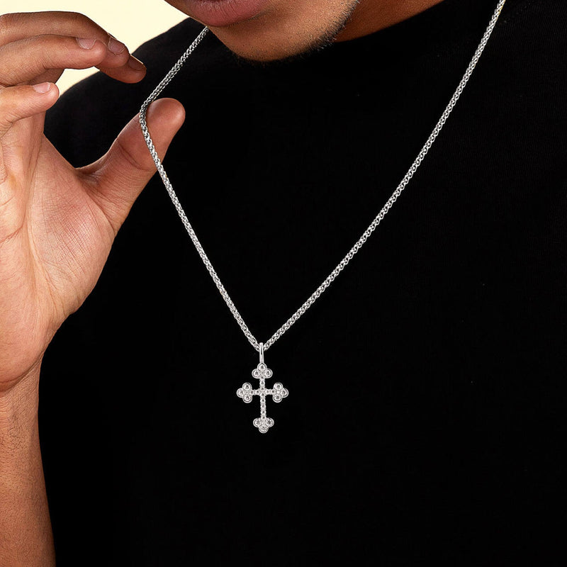 Moissanite Bottoni Cross Pendant - APORRO