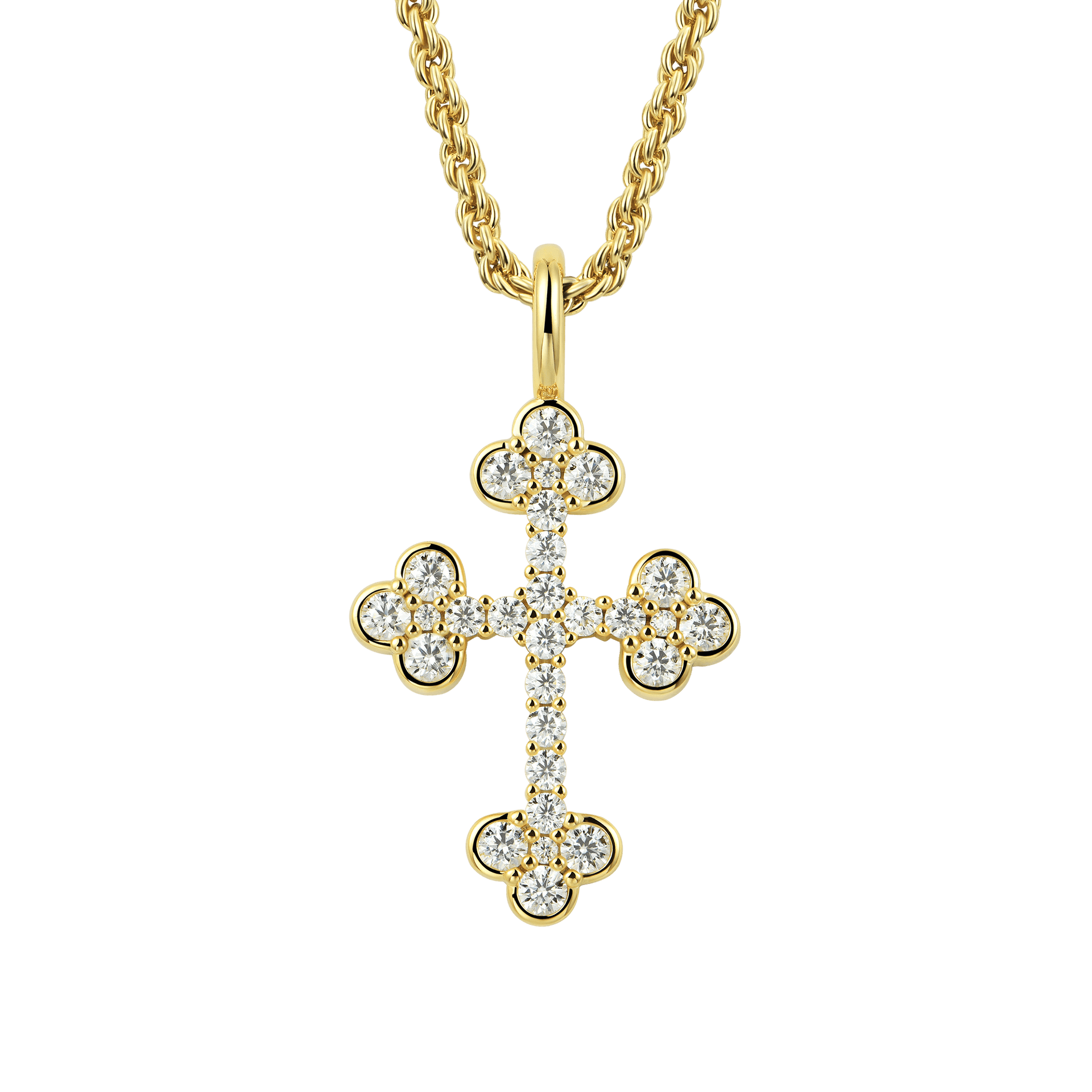 Moissanite Bottoni Cross Pendant – APORRO