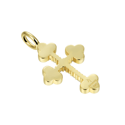 Moissanite Bottoni Cross Pendant