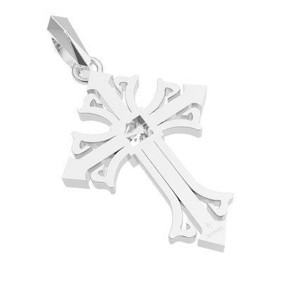 Rhombus Radiance Cross Pendant