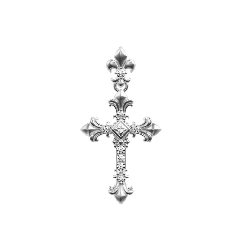 Knight Flower Cross Pendant - APORRO