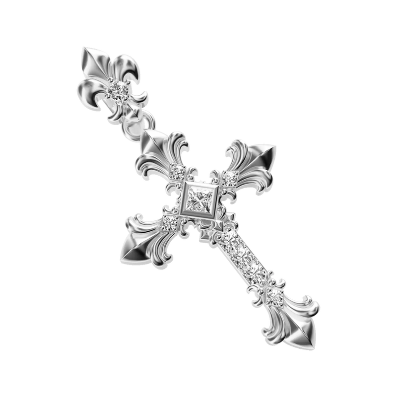 Knight Flower Cross Pendant - APORRO