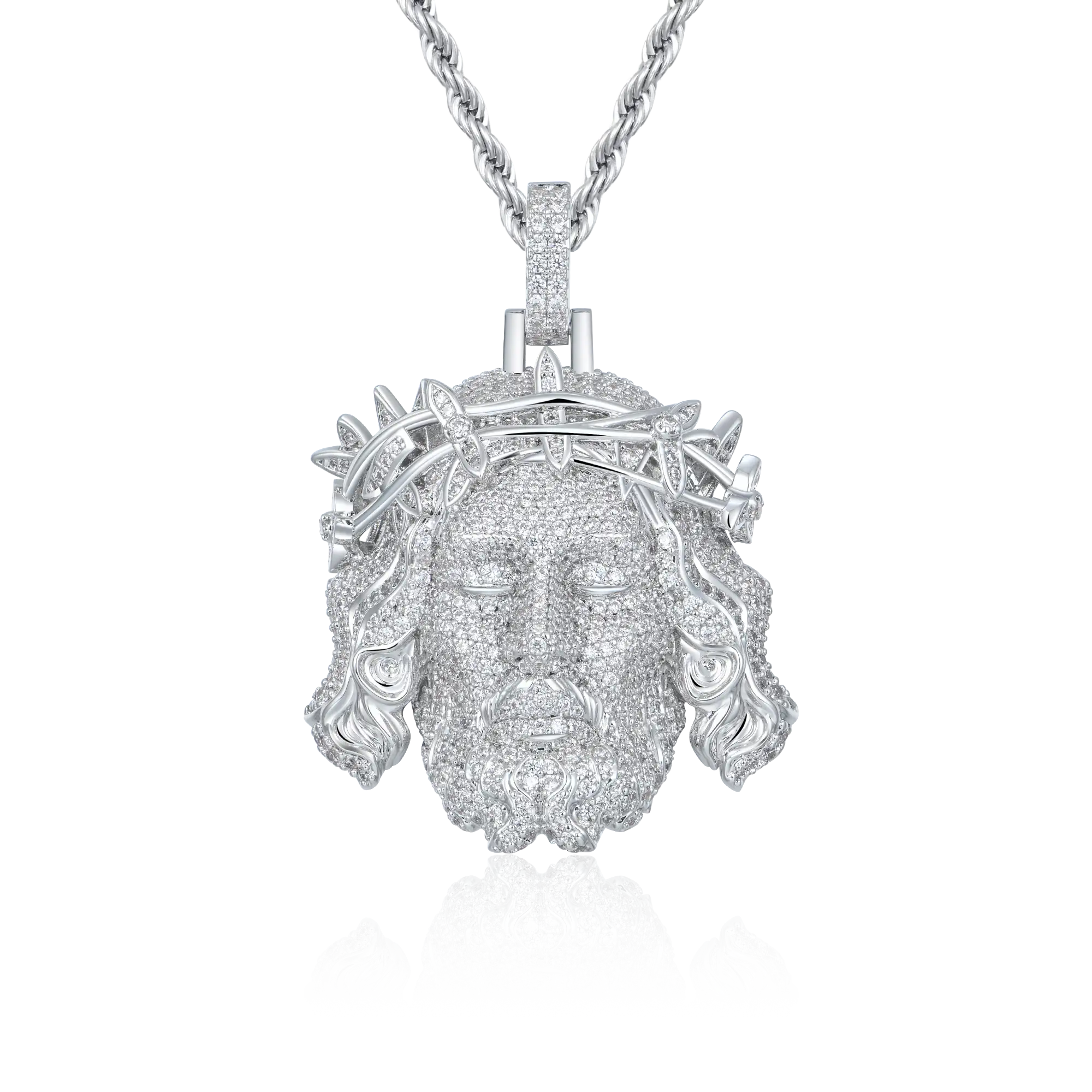 Jesus Piece Iced Pendant - Style 2