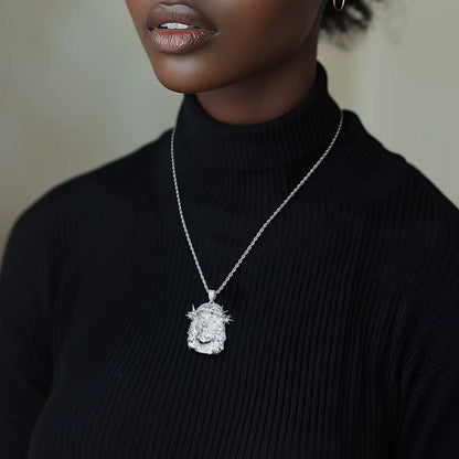 Jesus Piece Fully Iced Pendant