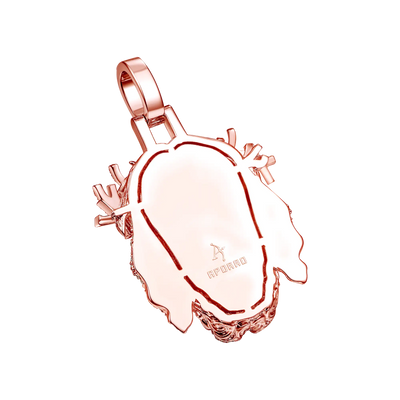 38mm Jesus Piece Brass Iced Pendant