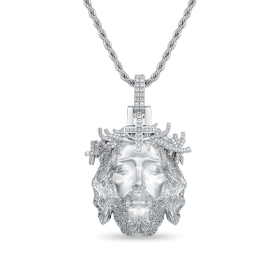 Jesus Piece Iced Pendant - Style 3