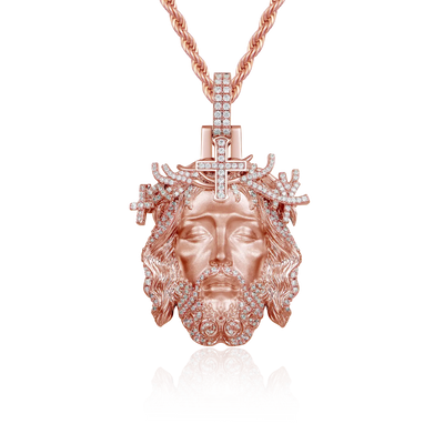 Moissanite Jesus Piece Iced Pendant