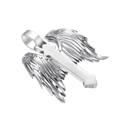 Guardian Wings Cross Pendant - Medium