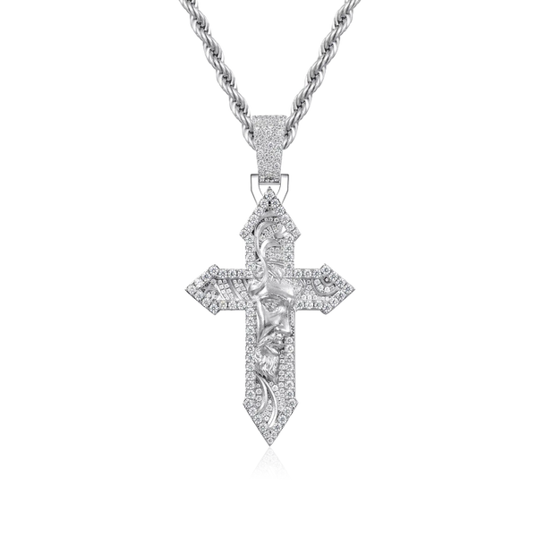 Divine Engraved Cross Pendant - Medium – APORRO