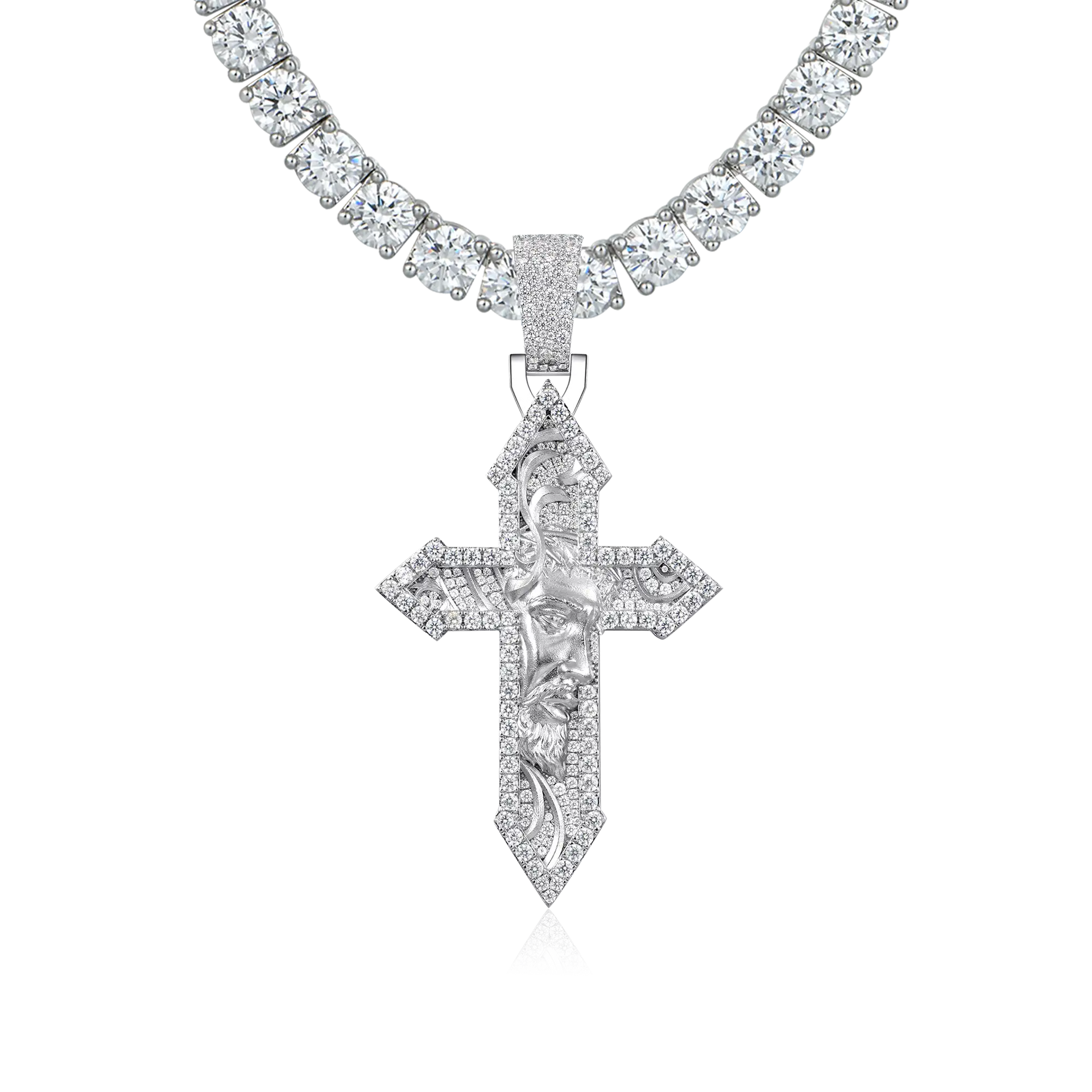 Divine Engraved Cross Pendant - Medium – APORRO