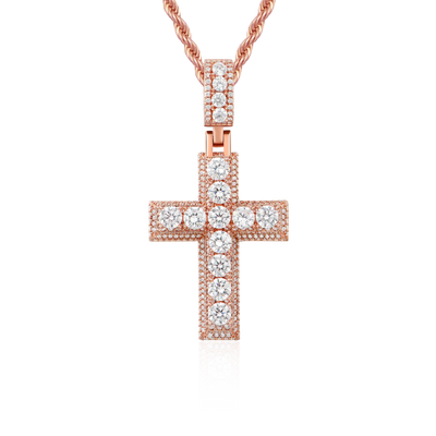 Brilliance Layered Cross Pendant