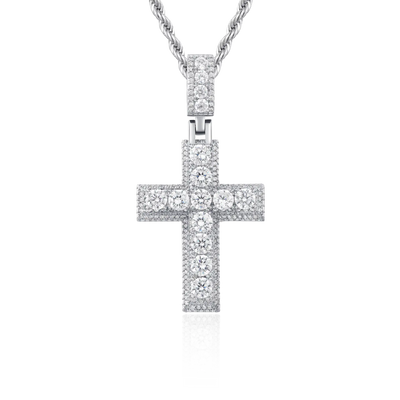 Brilliance Layered Cross Pendant
