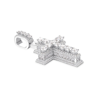 Brilliance Layered Cross Pendant
