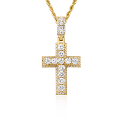 Brilliance Layered Cross Pendant