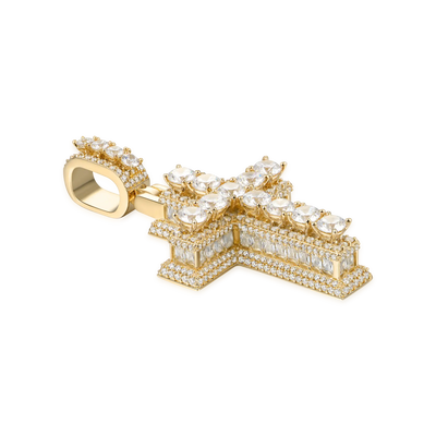 Brilliance Layered Cross Pendant