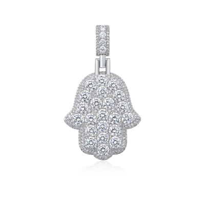 Brilliance Layered Hamsa Pendant