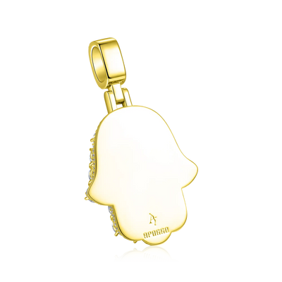Brilliance Layered Hamsa Pendant