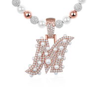 Custom Ethereal Pearl Letter Pendant