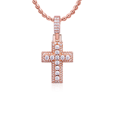 Brilliance Layered Cross Pendant - Small