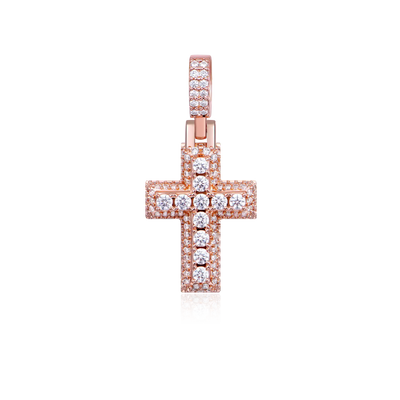 Brilliance Layered Cross Pendant - Small