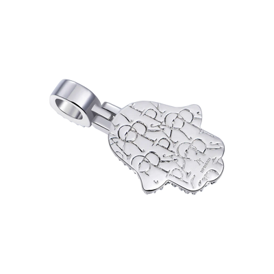 Brilliance Layered Hamsa Pendant - Small