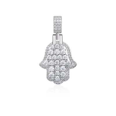 Brilliance Layered Hamsa Pendant - Small