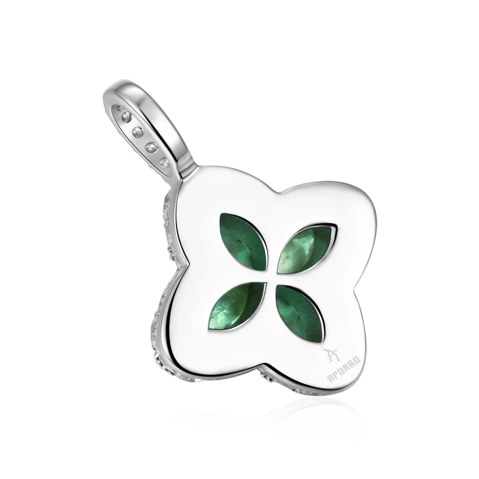 Moissanite Luminous Clover Pendant