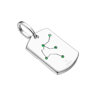 Zodiac Dog Tag Pendant