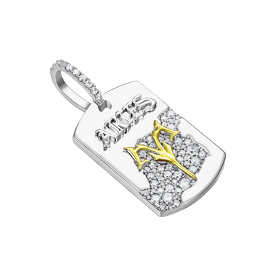 Zodiac Dog Tag Pendant