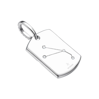 Zodiac Dog Tag Pendant
