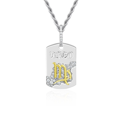 Zodiac Dog Tag Pendant