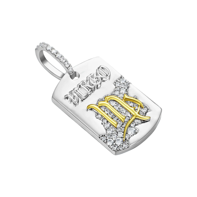 Zodiac Dog Tag Pendant
