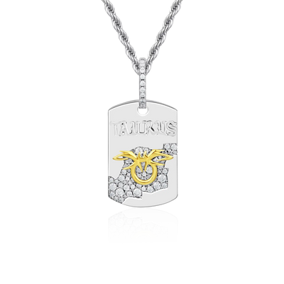 Zodiac Dog Tag Pendant