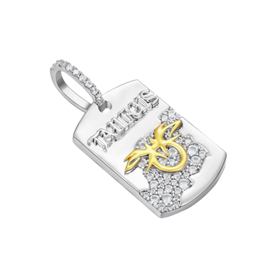 Zodiac Dog Tag Pendant