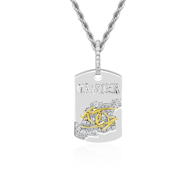 Zodiac Dog Tag Pendant