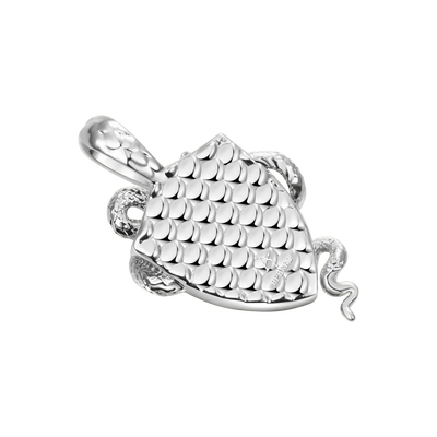 Guardian Shield Snake Pendant - 25mm