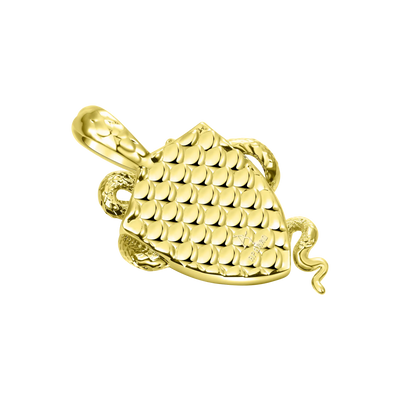 Guardian Shield Snake Pendant - 25mm