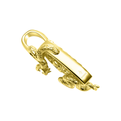 Guardian Shield Snake Pendant - 25mm