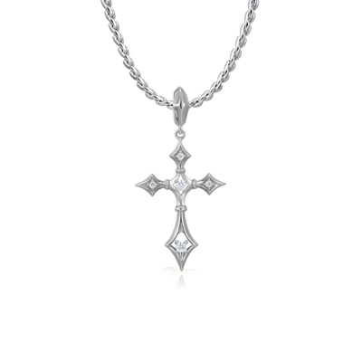 Moissanite Sanctum Cross Pendant