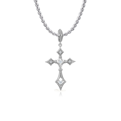 Moissanite Sanctum Cross Pendant