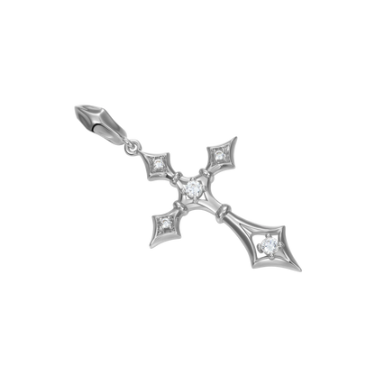 Moissanite Sanctum Cross Pendant