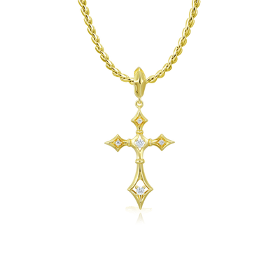 Moissanite Sanctum Cross Pendant